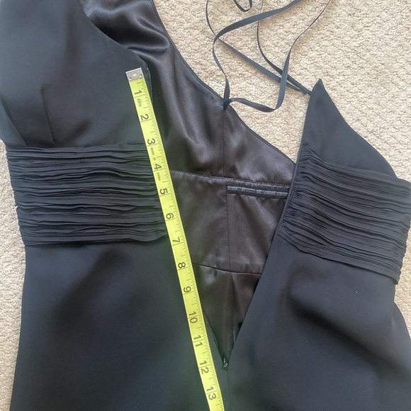 LYNDIA Midi Black Dress Size 2 Tie Neck Open Back Cocktail Party New Years - Picture 9 of 12